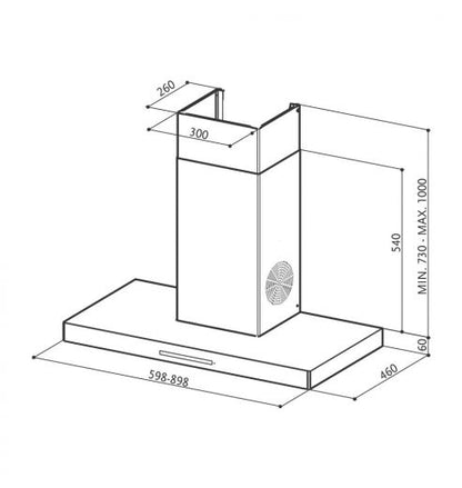 High Suction Power-1095 m3/hr Chimney