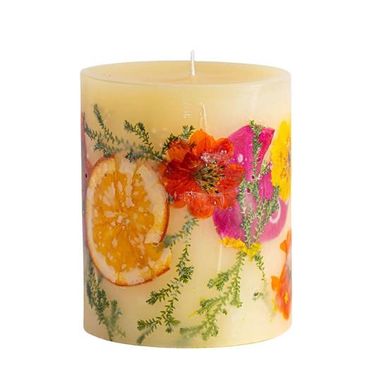 Sugared Citrus Accent Botanical Candle, Single Piece