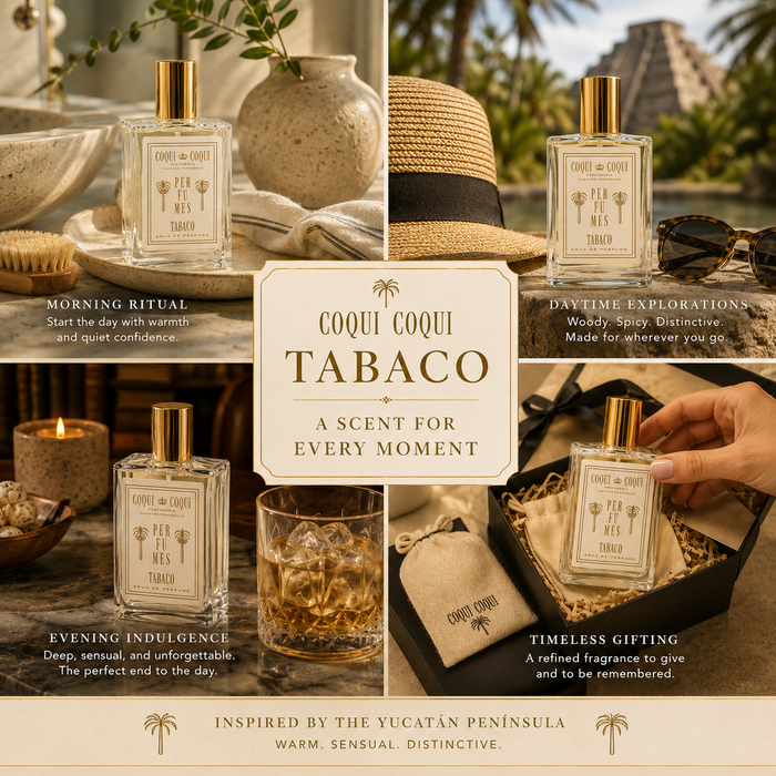 Tabaco Unisex Eau de Parfum – Woody Spicy Gourmand Fragrance, 15ml