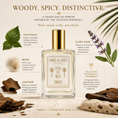 Tabaco Unisex Eau de Parfum – Woody Spicy Gourmand Fragrance, 15ml