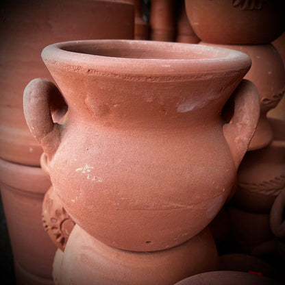 7in Terra Cotta Jar w Handles