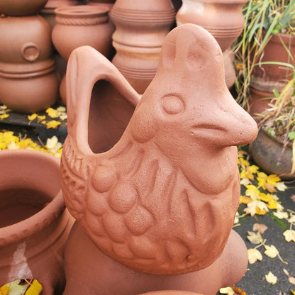Terra Cotta Chicken Planter