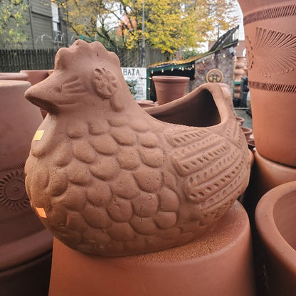 Terra Cotta Chicken Planter Large Size