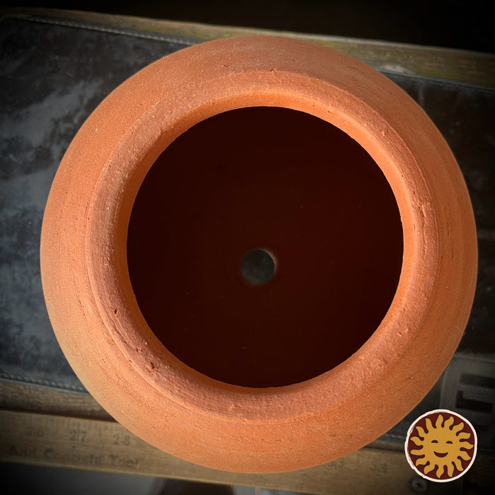 7" Footed Jar, Top View
