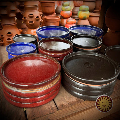 Colorful Glazed Saucers