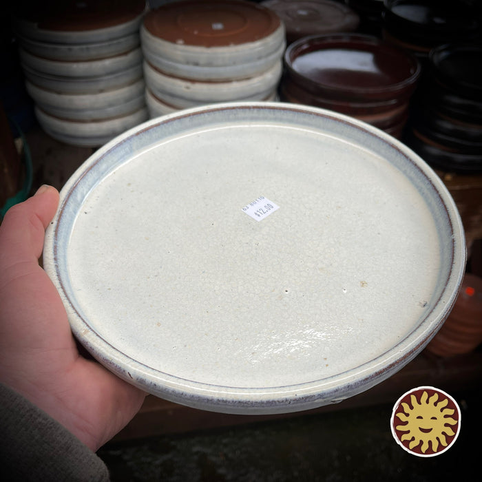 Terra Cotta Saucer, Glazed | Glazed Saucers (8", 10", 12", 14")