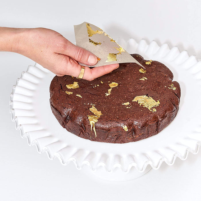 The Caker Flourless Dark Chocolate Gold Leaf Cake Kit