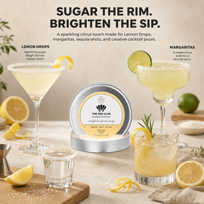 The Rim Club Cocktail Rimmer - Rimming Salt/Sugar for Margaritas