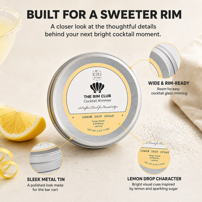 The Rim Club Cocktail Rimmer - Rimming Salt/Sugar for Margaritas