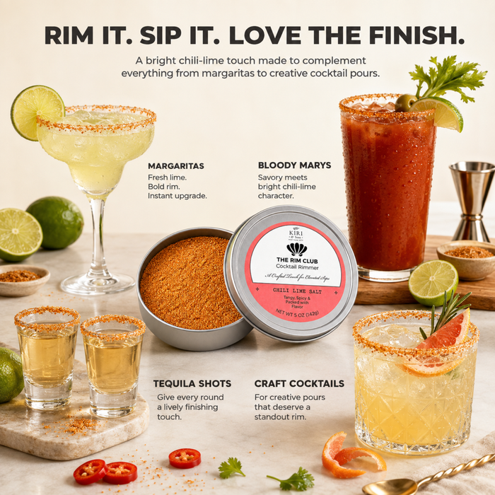 The Rim Club Cocktail Rimmer, Chili Lime Cocktail Rimming Salt