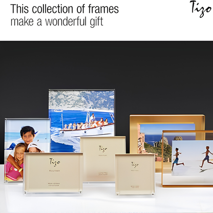 Tizo Design 4 x 4 Clear Lucite Acrylic Picture Frame