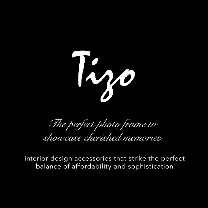Tizo Design 5 x 7 Black Smoke Thick Lucite Block Acrylic Picture Frame