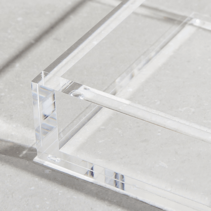 Tizo Design 6 x 6 Lucite Acrylic Cocktail Napkin Tray – Clear