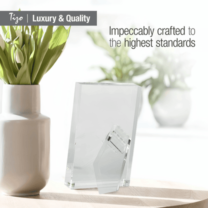 Tizo Design 8 x 10 Vertical Clear Lucite Acrylic Picture Frame