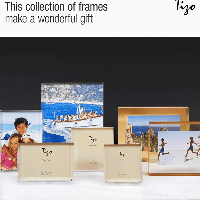 Tizo Design 8 x 10 Vertical Clear Lucite Acrylic Picture Frame