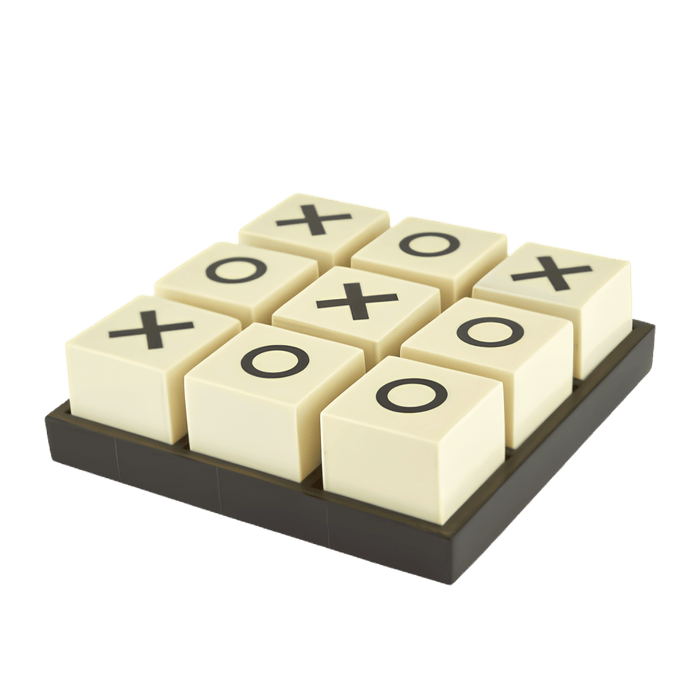 Tizo Design 8 x 8 Horn/Bone Tic Tac Toe Set