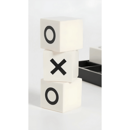 Tizo Design 8 x 8 Horn/Bone Tic Tac Toe Set