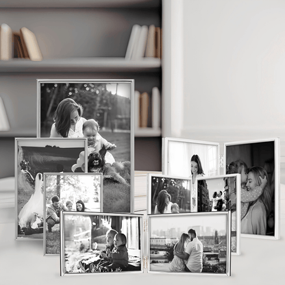 Tizo Design Siena Silverplate 5 x 7 Picture Frame - Narrow Bead