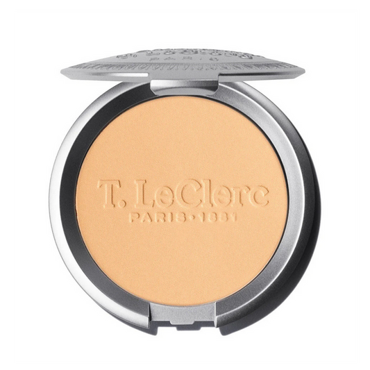 T.LeClerc Rice Compact Powder Care Formula Long-Lasting 9g Shade 01 Abricot