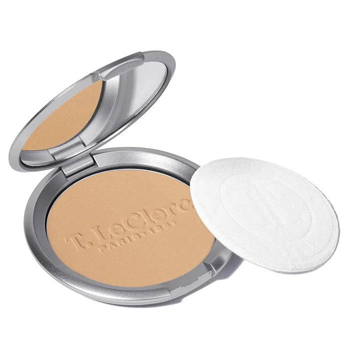 T.LeClerc Rice Compact Powder Care Formula Long-Lasting 9g Shade 08 Sahara
