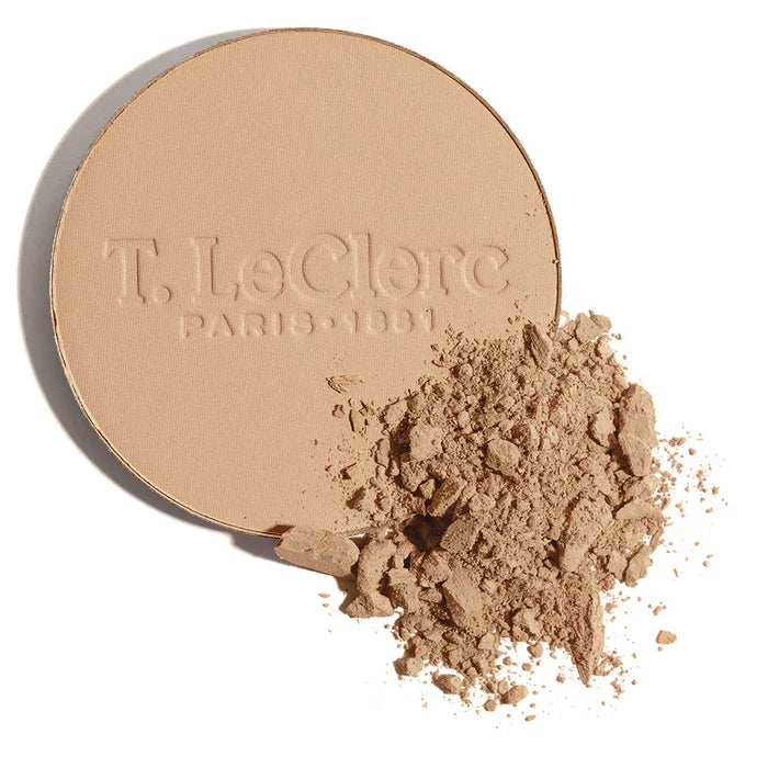 T.LeClerc Rice Compact Powder Care Formula Long-Lasting 9g Shade 08 Sahara