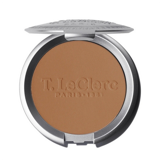T.LeClerc Rice Compact Powder Care Formula Long-Lasting  9g Shade 14 Caramel