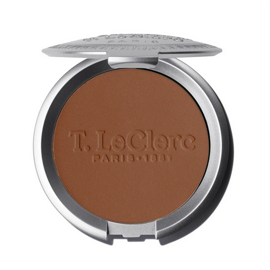 T.LeClerc Rice Compact Powder Care Formula Long-Lasting 9g Shade 15 Chataigne