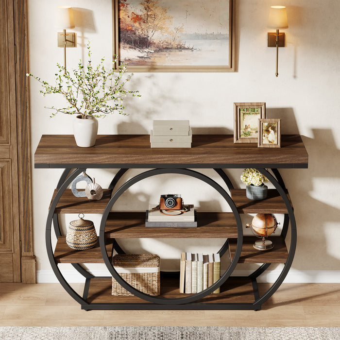 Dark walnut & black