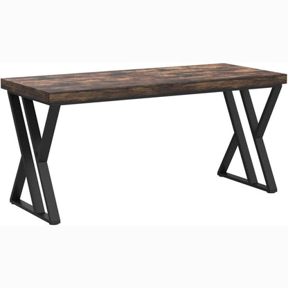 Tribesigns 55.1-Inch Heavy-Duty Computer Desk with Z-Shaped Metal Legs for Home Office