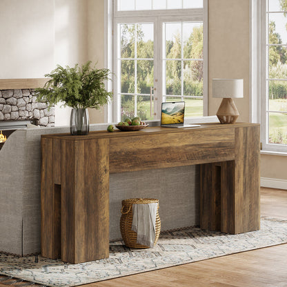 Tribesigns 70.87-Inch Long Console Table, Farmhouse Sofa Table for Entryway, Hallway, Living Room