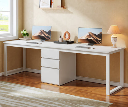 Tribesigns 78.7-Inch 2 Person Computer Desk with 3 Drawers, Extra Long Double Desk for Home Office