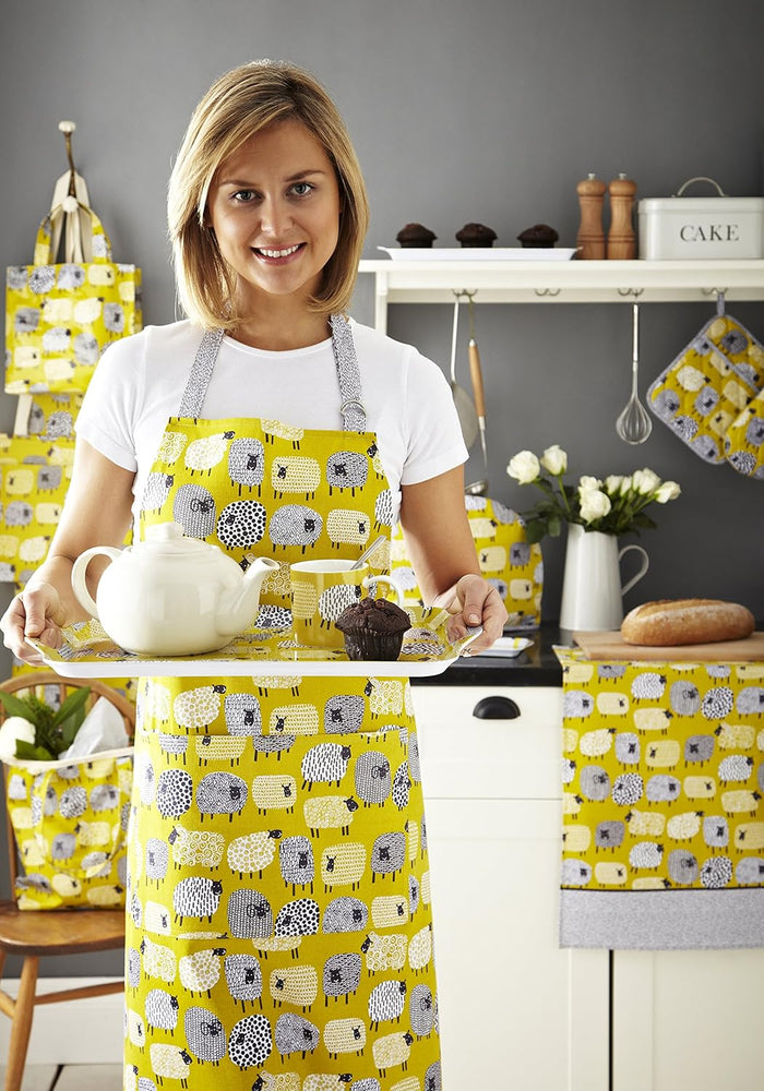 Ulster Weavers Dotty Sheep Oil Cloth Apron, Multi-Colour