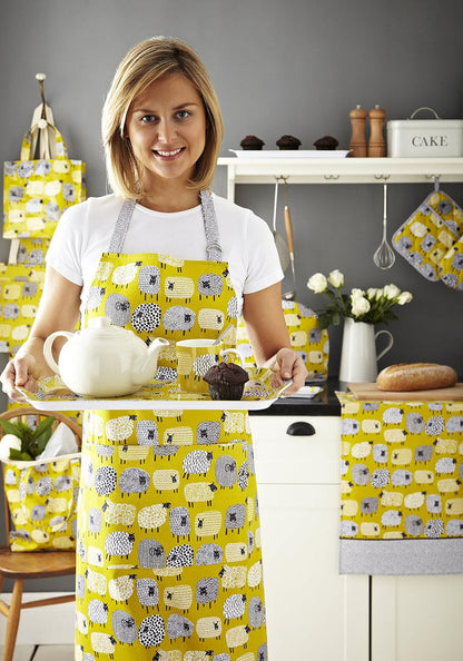 Ulster Weavers Dotty Sheep Oil Cloth Apron, Multi-Colour