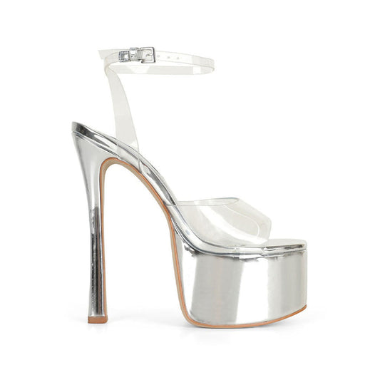 Venus Platform Sandal Crystal Synthetic