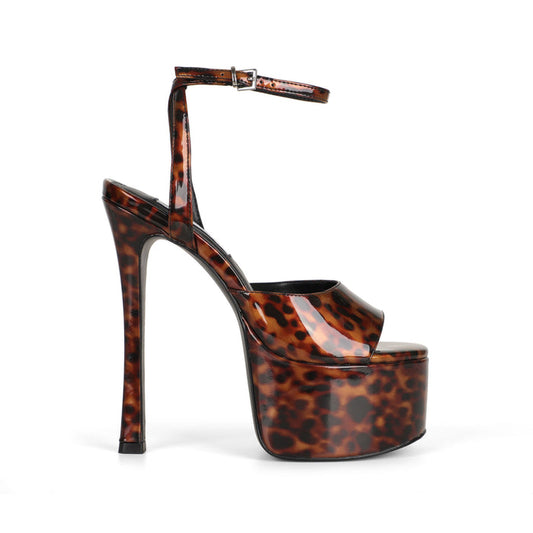 Venus Platform Sandal Tortoise Synthetic