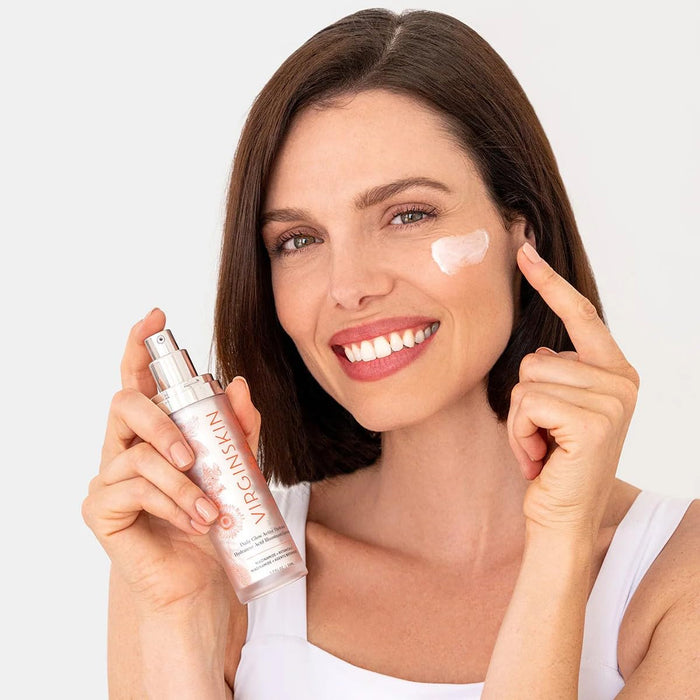 Virginskin Daily Glow Active Hydrator | Dermatologist-Developed Daily Moisturizer Cream for Face and Neck | 1.7 Oz.
