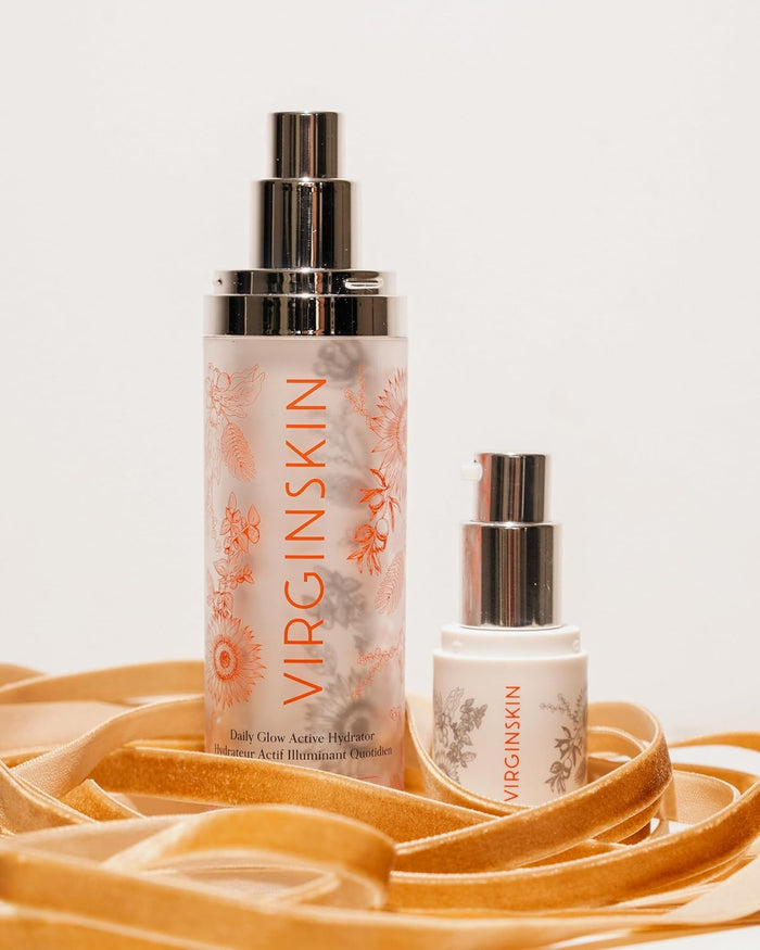 Virginskin Daily Glow Active Hydrator | Dermatologist-Developed Daily Moisturizer Cream for Face and Neck | .5 oz 15ml