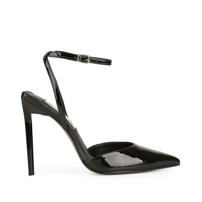 Wendy Slingback Pumps Black Patent Leather